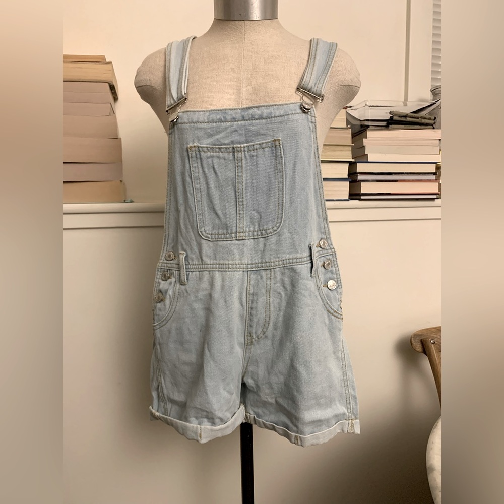 Y2K Vintage Denim Overall Shorts Shortalls